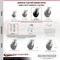 Service Caster Assure Parts 190VCAST690 Replacement Caster Set with Brakes, 4PK ASS-SCC-30CS620-PHR-TLB-2-R-2 - alternate 2